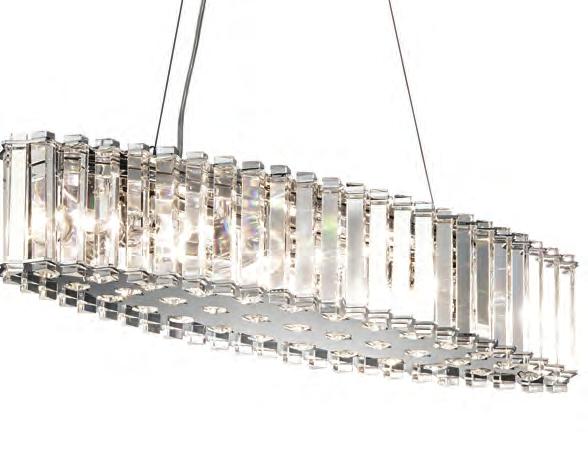 CRYSTAL SKYE The Crystal Skye collection features triangular crystal prisms that