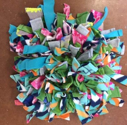 Use Snuffle Mats for Kennel Enrichment Scent Games A snuffle mat is a homemade toy that provides our shelter dogs with an opportunity to sniff and search for hidden treats.