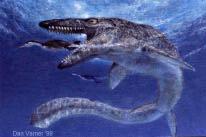 Mosasaur Marine turtles: A couple of different closely-related families of