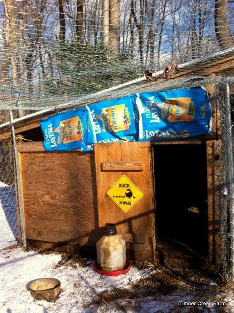 Using Poly Feed Bags for other Animal Housing. In our rabbit hutch with runs we use the feed bags under a few inches of dirt and mulch or bedding.