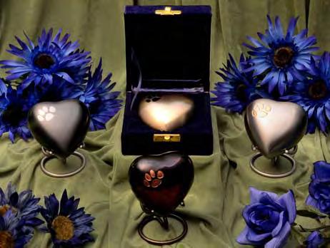 23 One Paw Print Heart Urn The urn is for very small animals