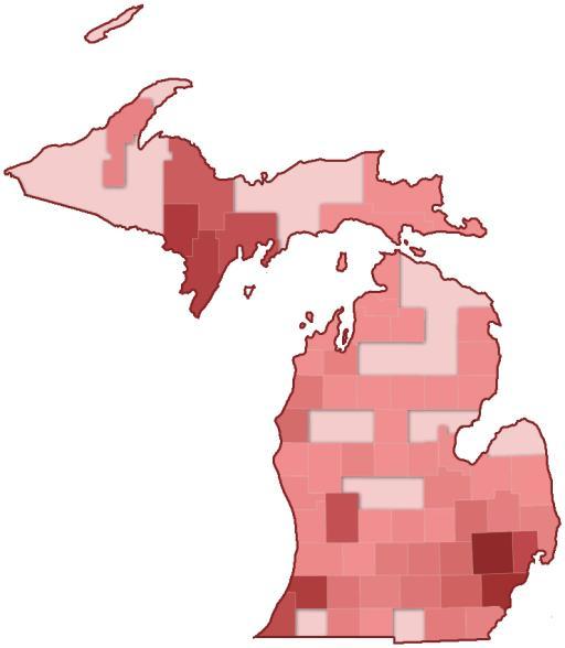 Mosquito & tick-borne diseases in Michigan Prevalence data for 2012 courtesy of dogsandticks.