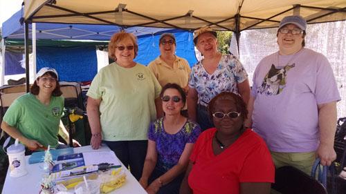 Lynn Parker, Eileen Hyde, Dena Norton, Sue Roble, Tracey Martin, Virginia Smith & Dorothea Burton Fido Fest event was held Sept 7 at Red Oaks Water Park.