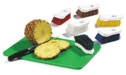 crimped stapleset polyester bristles that will not absorb food oils or moisture 40676 has aggressive tempered