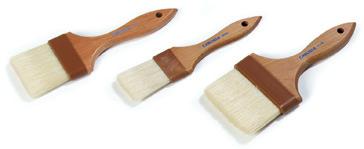 Basting Brushes Durable, water resistant boar bristles for basting meats and poultry Long Reach (40370, 40371) brushes have 12" handles bent at 45 angle to keep hands away from hot grills