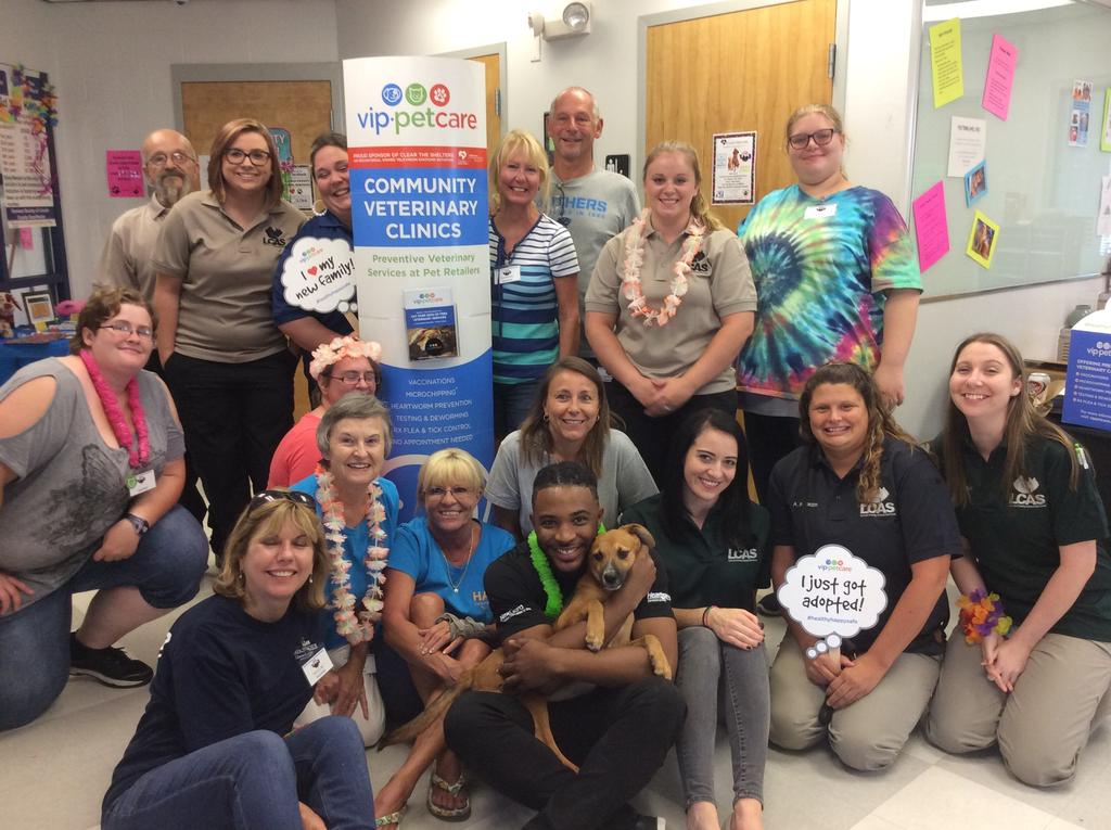 Clear the Shelters Adoption Event On August 19th, LCAS participated in NBC s Clear the Shelters Adoption Event,