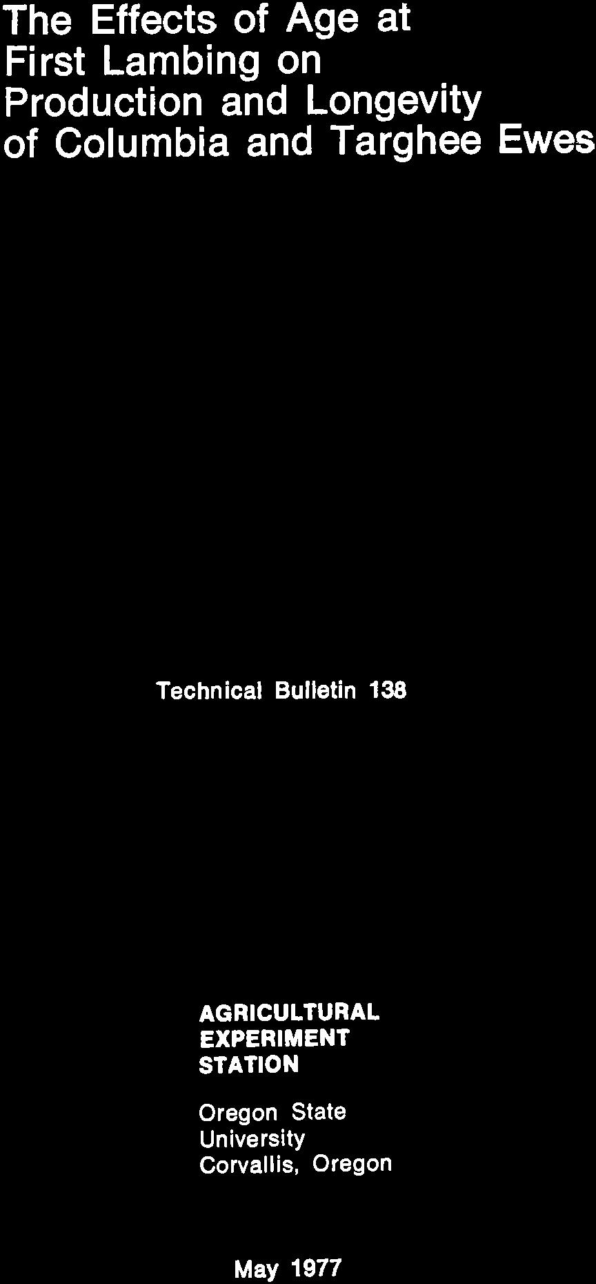 7 cu Lt/3f-,, ON S1_ (P I 1 i Technical Bulletin 138