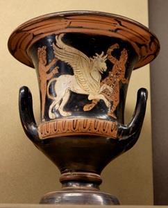 Hope 13 Figure 5: This photo shows the Griffin legend on an ancient Greek vase, c.350 BCE.