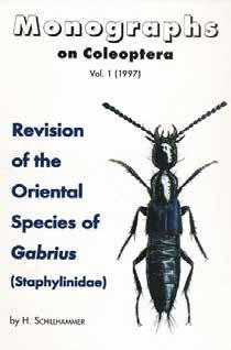 Monographs on Coleoptera Monographs on Coleoptera are published at irregular intervals by the Zoologisch-Botanische Gesellschaft in Österreich and