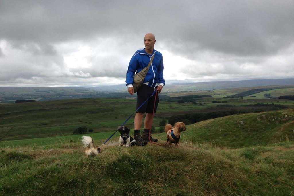 Day 6 from Walton to Carlisle 13 miles A gloomy but dry day, perfect walking weather for the dogs.