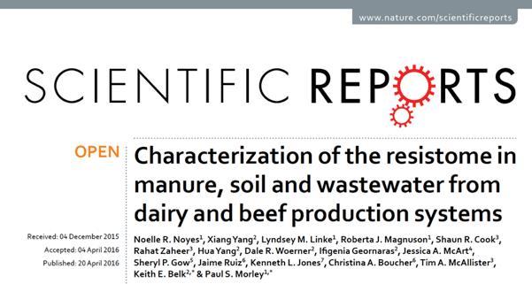 Sci Rep J 2016; 6:24645 The pre-ruminant calf fecal