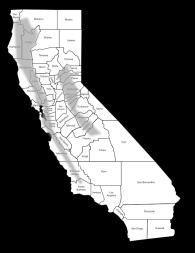 California- Areas of Highest Prevalence/Risk Highest risk region is the same area of California with highest risk of B.