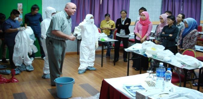 PREDICT Malaysia: Sabah 2013/2014 Capacity Building EHA through PREDICT conducted biosafety training at VRI in Nov.