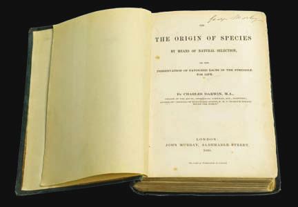 Origin of Species (1859) First, evolution occurs.