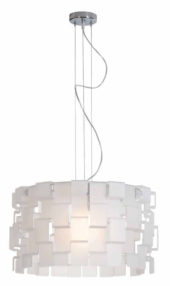 Dinari 12 Ceiling Fixtures Pendants 55528 Dinari Acrylic Pendant Lamping 1Lt x 100w 120v A-19 (E-26 Medium Base) Pendant
