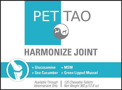 PET TAO Harmonize Joint Helps arthritic dogs feel better Lubricates joints May eliminate the need for NSAIDs or other pain medicine Safe used alone or in conjunction