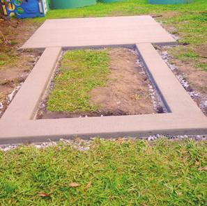 2 foundation 3 location Concrete Base A concrete perimeter or full slab is a great foundation for your enclosure. It provides sturdiness, and keeps burrowing predators out.