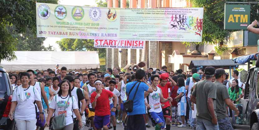 The 2nd Tayabas Run Against Rabies had 747 registered participants, with