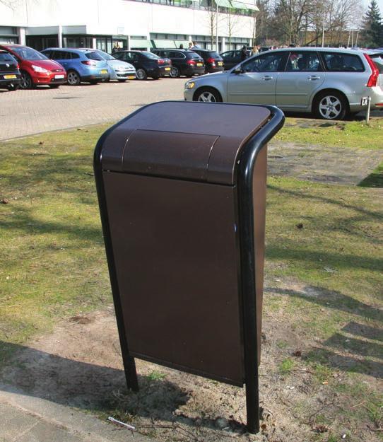 The ashtray is available for all versions of the FalcoJona litter bin and is manufactured