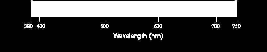 Interval of Wavelengths Used in this Research Wavelength (nm)