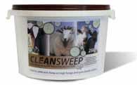 Supports animal performance & complements effective parasite control programmes 25kg mineral, trace element and vitamin tub Suitable for cattle and sheep For more details FREEPHONE 0800 833 675 Clean