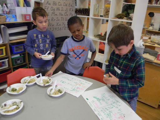 After students had the chance to taste these foods, they were given the opportnity to graph whether or not they enjoyed what they had tasted.