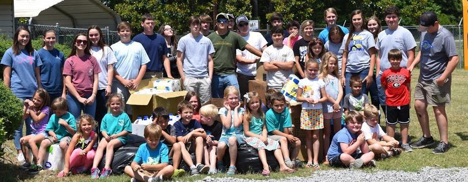 The Colleton Preparatory Academy Freshman Class challenged the other grades to collect supplies for the Colleton County