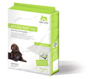 DOGGIE PAD Quick Dry Training Pad Quick dry pad for puppies, indoor, senior and debilitated dogs Multi-layer construction with super active polymer absorbent, soaks an unequalled 200