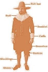 September 2017 Missouri Mayflower Society Newsletter 9 Men, women, and children wore stockings which were knee-length, made of wool and were tied under