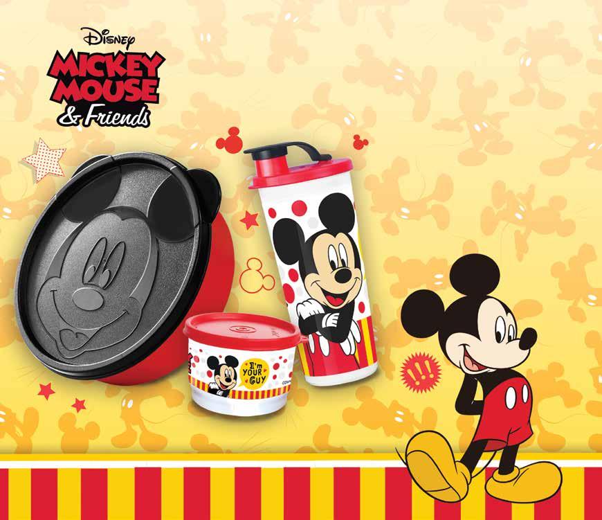 MICKEY POLKA SET KIDS FAVOURITE RM 55.00 Snack Cup Mickey (1) @ 125 ml Ø = 8 cm, t = 5.