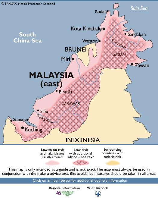 Park and all provinces of Sabah and