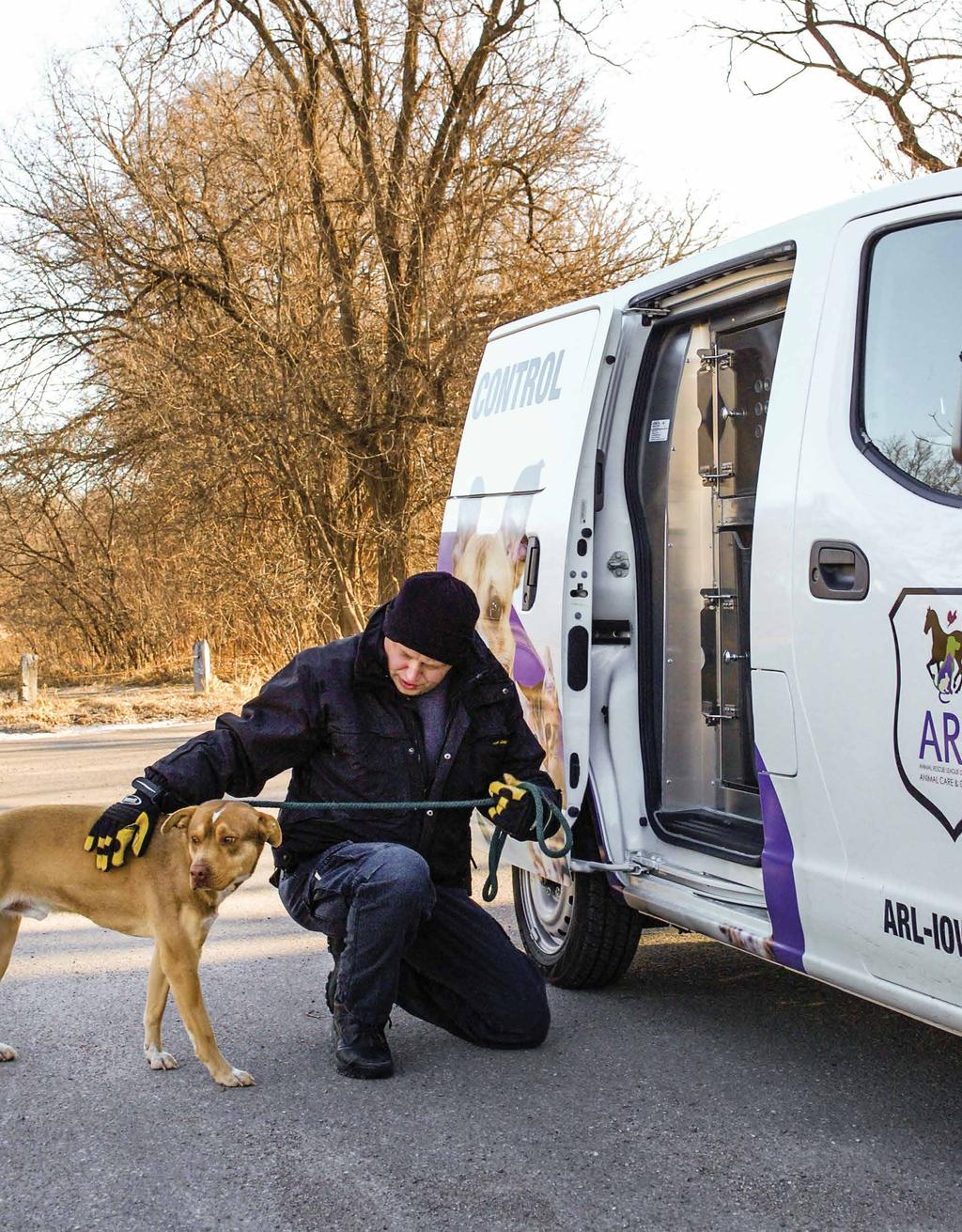 animal care and control 12,160 DISPATCHED TRIPS AND FOLLOW-UPS 96 PETS MICROCHIPPED AT ACC MICROCHIP CLINICS The ARL was made aware of a dog located in DeWitt, IA, that was outside without adequate