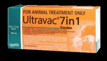 KEY VACCINES AND PARASITICIDES VACCINE Ultravac 7in1 KEY BENEFITS Only Ultravac 7in1 prevents urinary shedding of leptospires when used prior to natural