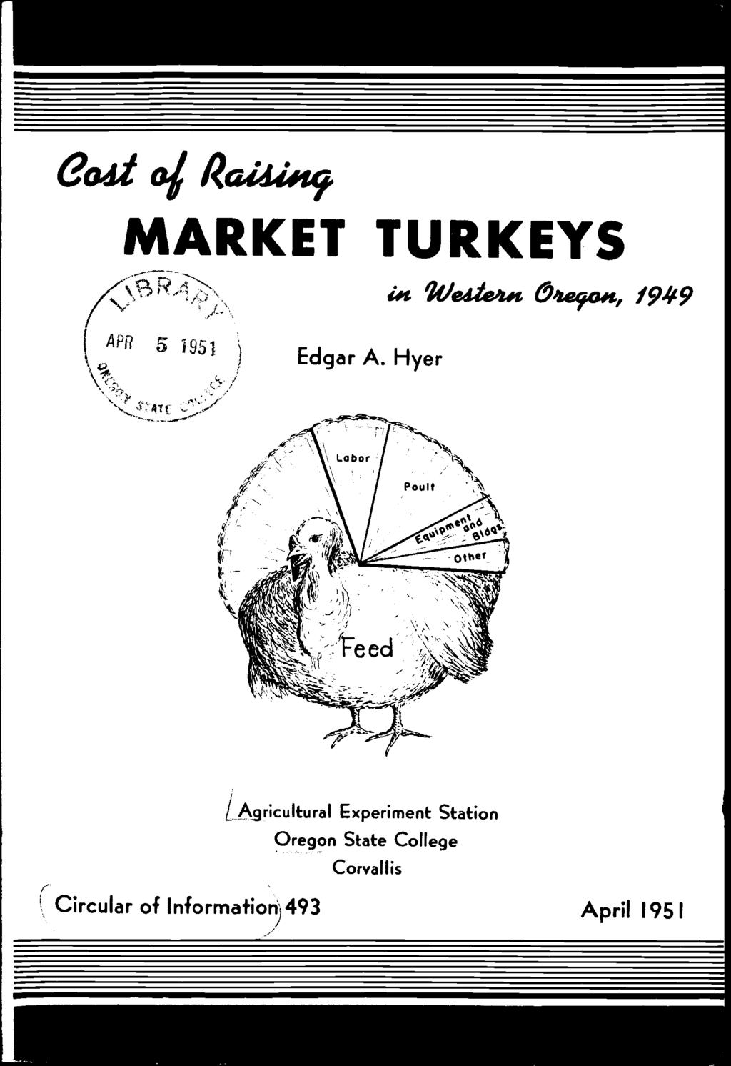 eesie/rais MARKET TURKEYS i#i Wesie##t &e9o#t, 1949 API? 5 951 Edgar A.