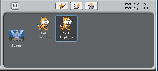 Task 11 Duplicating a Sprite Once we have created a Sprite, we can make copies of it very easily. Right click the cat and select Duplicate.