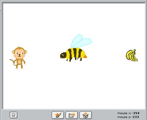 Task 15 Programming the Bee Set the screen up so it looks like this: Now double click the bee and add the
