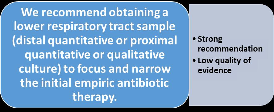 Question 1: In intubated patients suspected of having VAP should distal quantitative samples be obtained instead of proximal-quantitative samples?