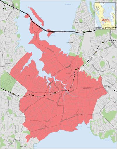 15.0 Whau 15.1 Introduction The Whau area forms both a ward and local board. The area comprises the suburbs of Blockhouse Bay, Green Bay, Kelston, New Windsor, New Lynn and Avondale.