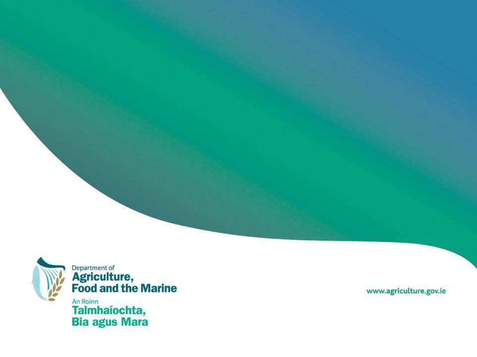 Department of Agriculture, Food and the Marine Ireland 2016 Eradication Programme