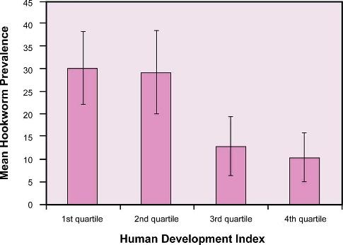 DOI: 10.1371/journal.pmed.0020067.g001 Figure 1. Global Distribution of Human Hookworm Infection (Illustration: Margaret Shear, Public Library of Science, adapted from [4]) more eggs per gram (p.