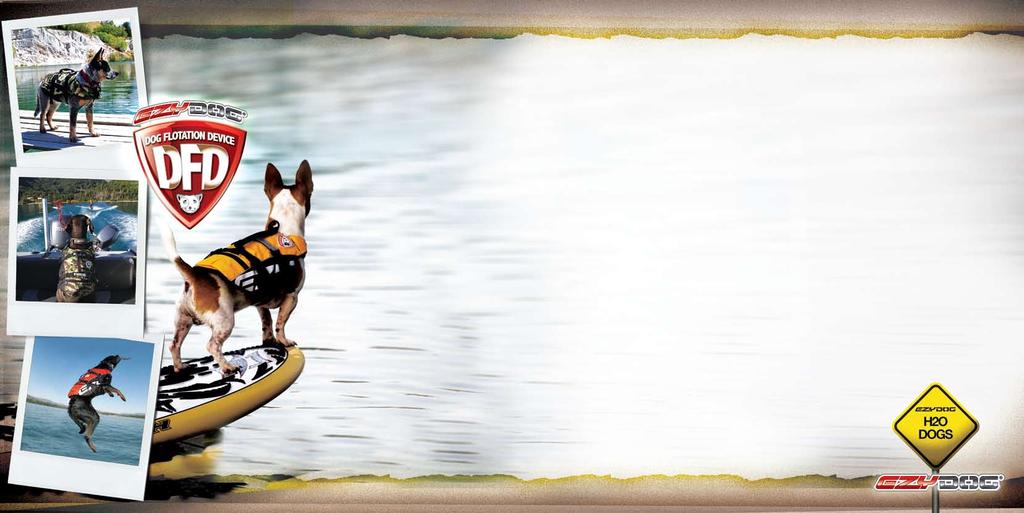 With your EzyDog DFD (dog flotation device) you can take your dog on endless adventures on the water.