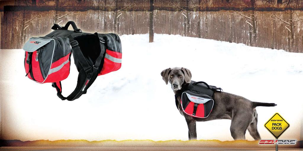 EzyDog SUMMIT BACKPACK The EzyDog Summit Backpack is an ergonomic backpack for your dog, with messenger style front opening for easy access to those things you need all the time.