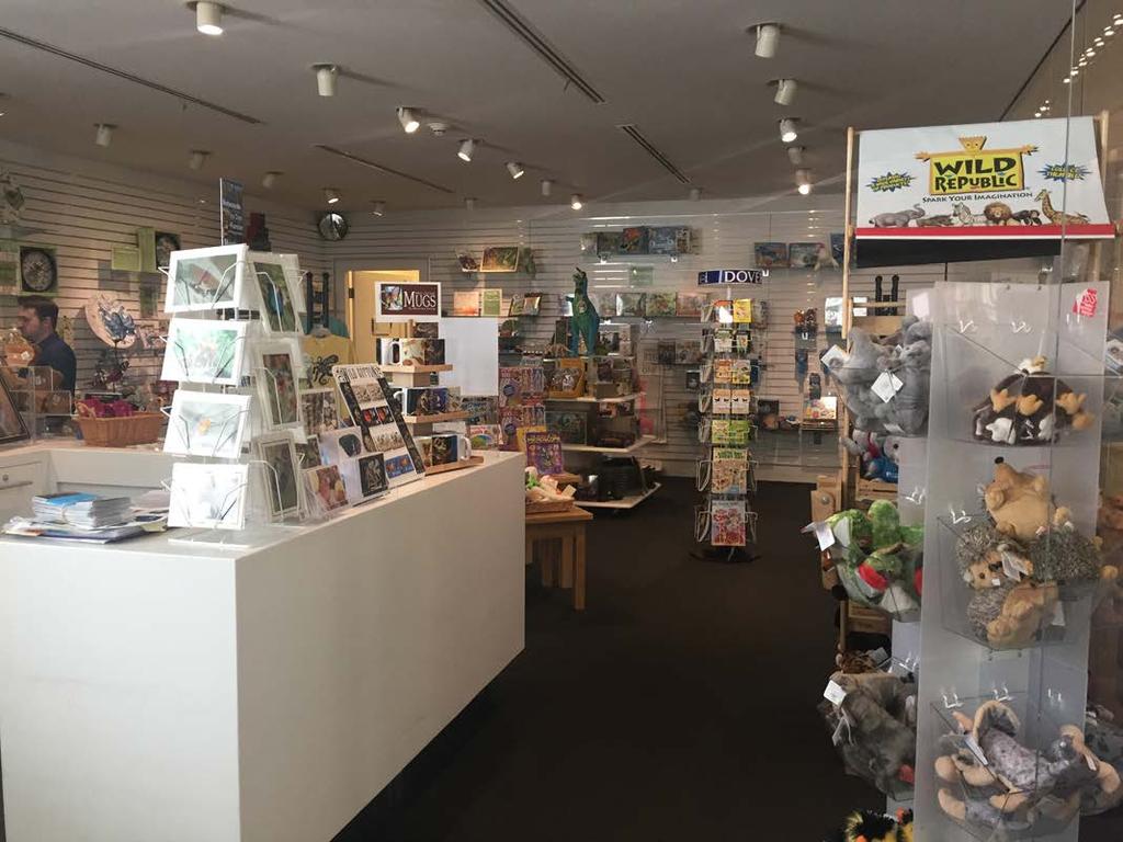This is the gift shop at the museum. I can go in at the end of my visit.