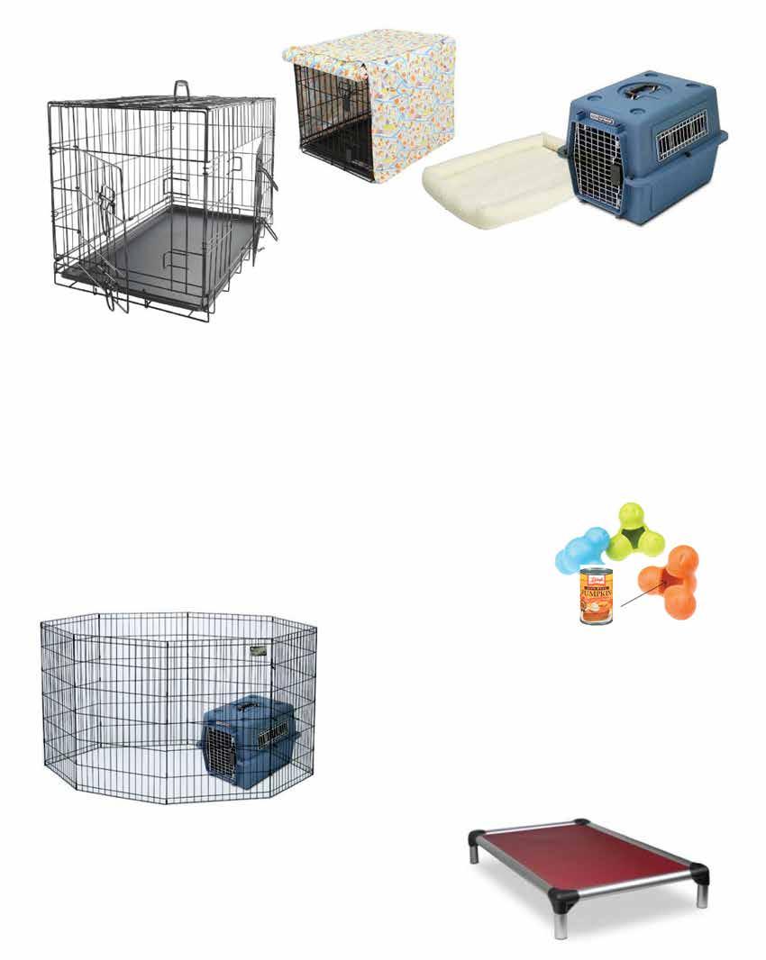 Crates/Beds By draping a blanket or cover on your wire kennel, you creat a more private Den-Like kennel which I have found they seem to feel more secure in.