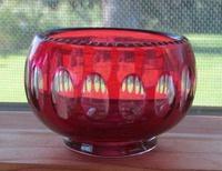 " My Mom had pieces of extremely dark red glassware that she said was called that name.