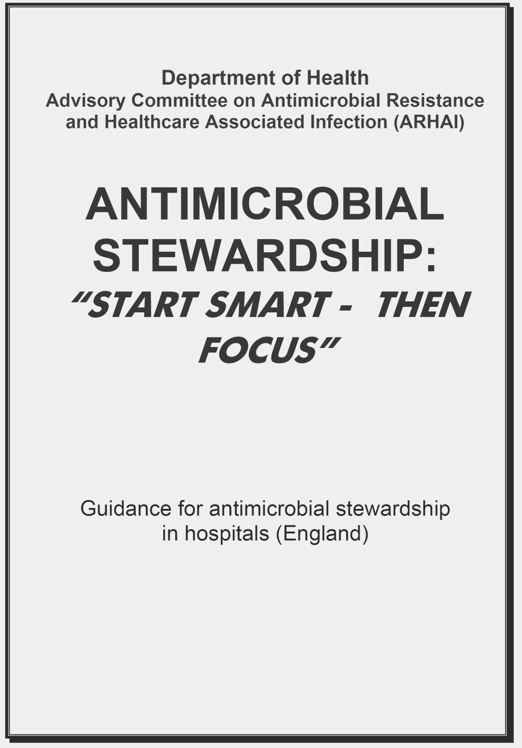 The recommended key roles of the Antimicrobial Stewardship Management Team/Committee are to: Ensure that evidence-based local antimicrobial guidelines are in place and reviewed regularly Ensure
