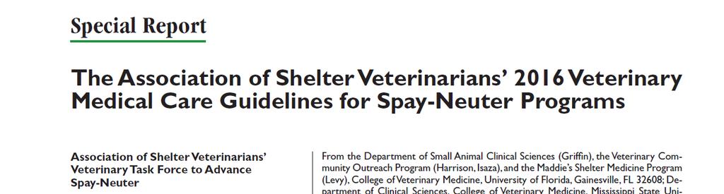 Recommendations (contd.) Organizations adopting out animals make every effort to spay/neuter 100% of animals prior to adoption.
