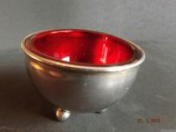 pewter bowl, this is just a little over 2 inches across 168