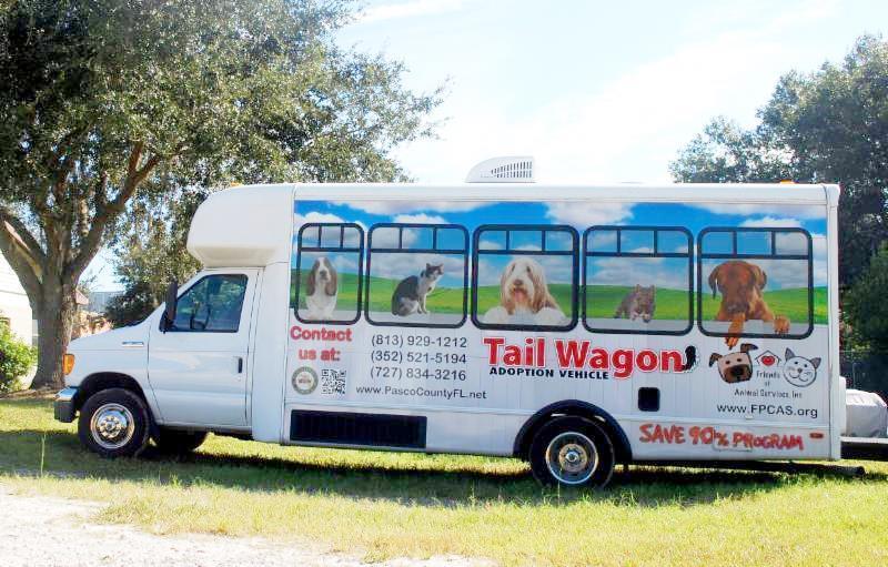 you are looking for ON THE ROAD AGAIN! The Tail Wagon is on the road again this month! The bus is starting the month on July 7th. It will be heading out to Petco in Odessa from 3:00-5:30PM.