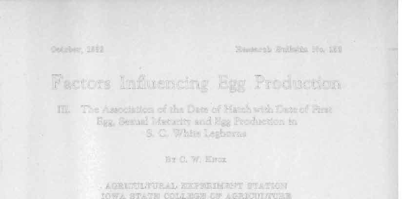 October, 1932 Research